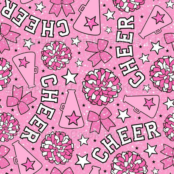 Cheer Spirit in Pink - Raspberry Creek Fabrics