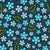 Blue Fun Floral on Navy Image