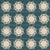 Circular Mandala in Cream on Teal Image