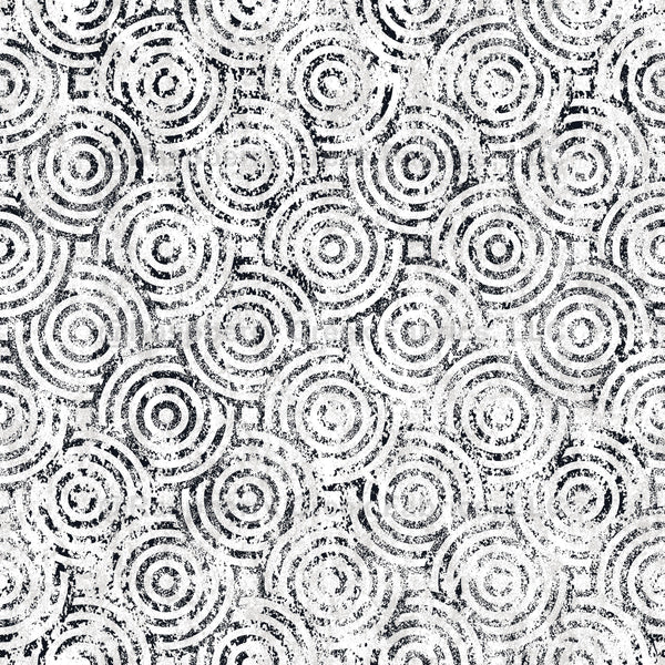 Overlapping Eye Pattern Overlapping Textured Bull's Eye Pattern - Black and White - Raspberry ...