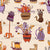 Halloween House Monsters Cream Image