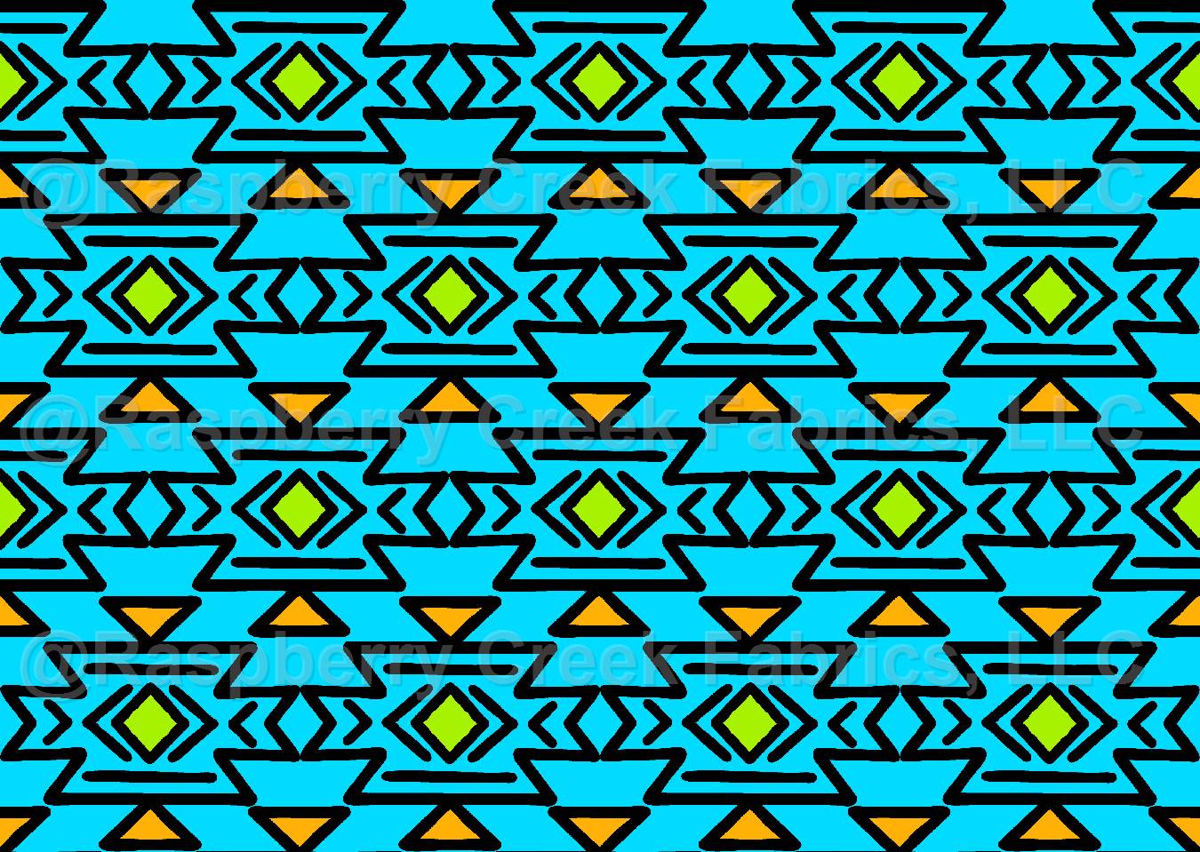 Abstract Blue, Neon Moon Collection by Krystal Winn Design