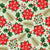 Christmas Poinsettias and Pale Powder Green Festive Holiday Botanical Image