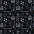Sports Accessories and Equipment Line Art Doodles on Black Image