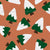 Snow capped green trees Christmas gold red checkerboard. Dense tossed subtle christmas fir spruce forest.  Perfect for Quilting, Home Décor, or fun pieces of clothing. Fits Christmas, cabin, wood, hunting, nature, outdoor themes. Image