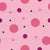 Dusty Pink, Fandango Magenta, and Charcoal Noir Black Circles on Light Pink with Plus Signs - Spooky Halloween Sayings & Things - Pink Image