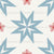 Nordic Christmas - Blue Nordic Star & Red Snowflakes Image