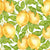 Lemon tree watercolor pattern Image