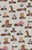 Country Retro Farm Animals And Floral Light Warm Gray Linen Image
