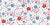 Blooming Independence - A sweet floral print for fourth july in red white and blue (part of the blooming independence collection) Image