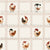 chicken checkers Large - Christmas chicken with santa hats in a red gingham Image