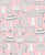Retro Mushroom Light Pink, White and Gray- Mouse Mowing Moss Collection Image