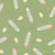 Retro Beige and Pink Pencils Shavings Stationery Triangles Pale Green Image