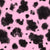 Cow tie dye black and pink pattern Image