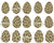 Dinosaur Eggs Directional in Pale Green Dusty Pink and White Image