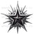 Celestial Elegance: Black Star Logo - Timeless Symbol of Cosmic Beauty, Strength, and Modern Sophistication in Design Image