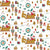 Vintage Maximalist Christmas Toss with Santa Sleigh and Nutcracker Image