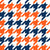 Team Spirit Football Houndstooth in Denver Broncos Blue and Orange Image