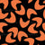 Sphynx Cat Cutouts, Pumpkin Orange on Black Image