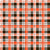 Team Spirit Football Plaid in Cleveland Browns Orange Brown and White Image