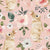 Vintage Spring Bunny Floral on Pink Image
