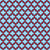 Latticework - Quatrefoil - Moroccan Trellis - Red Navy Blue and Blue Image