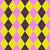 Argyle Pattern, Yellow Purple Baby Pink, Orange Stitching Image