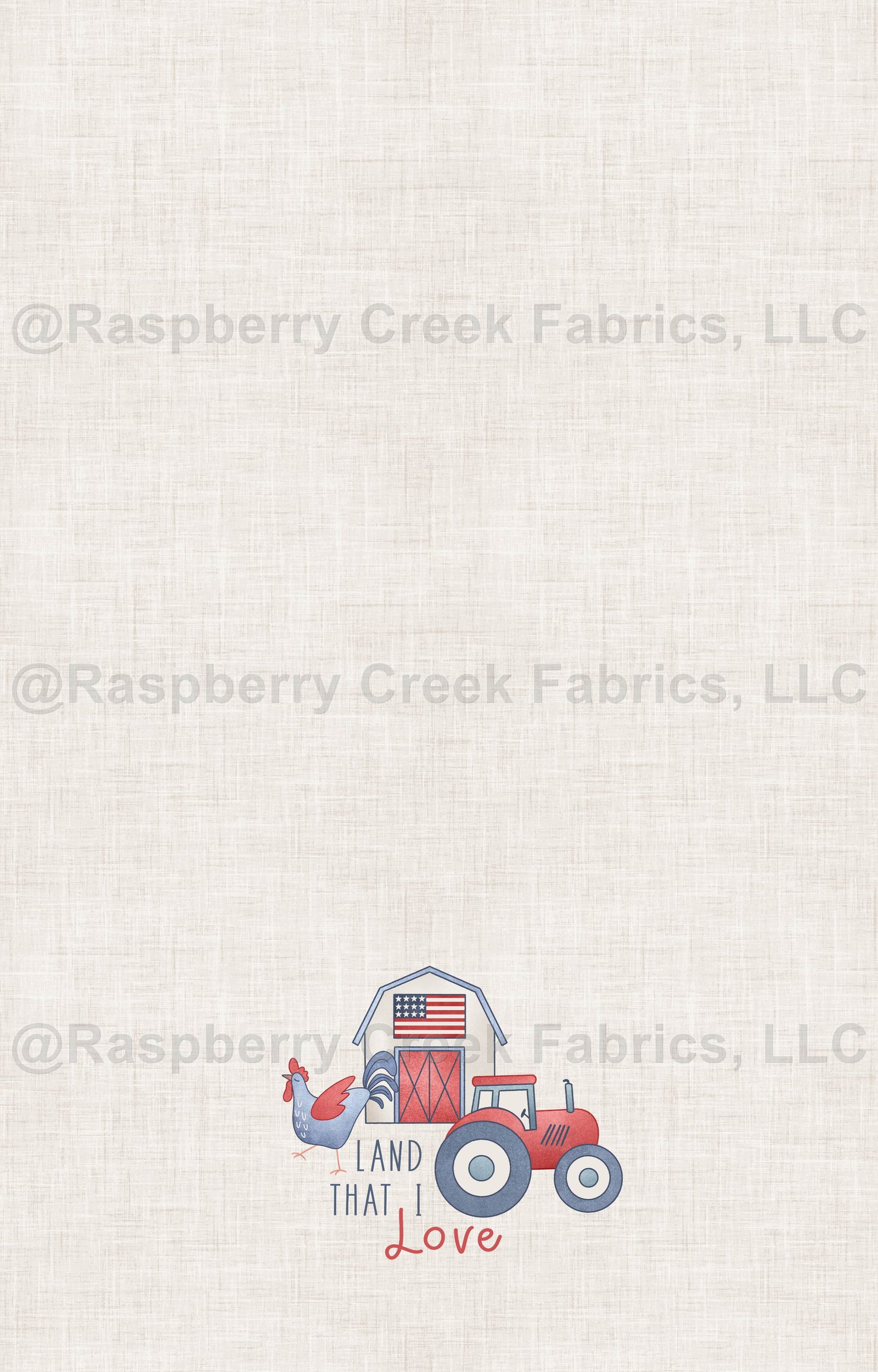 Yankee Doodle Tea Towel Panel- Land that I Love