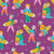 Bright Colorful Pencils and Cute Kids Classroom Stationery on Violet Image