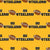 Team Spirit Football Go Steelers! in Yellow Gold Black and White Image