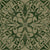 Vintage Green Ornamental Damask on Light Sage Grey Image