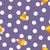 Purple and White Polka Dot Candy Corn Image