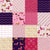 Patchwork Valentine Dachshund Weiner Dogs Cheater Quilt Image