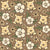 Pooh Floral on Warm Brown Image