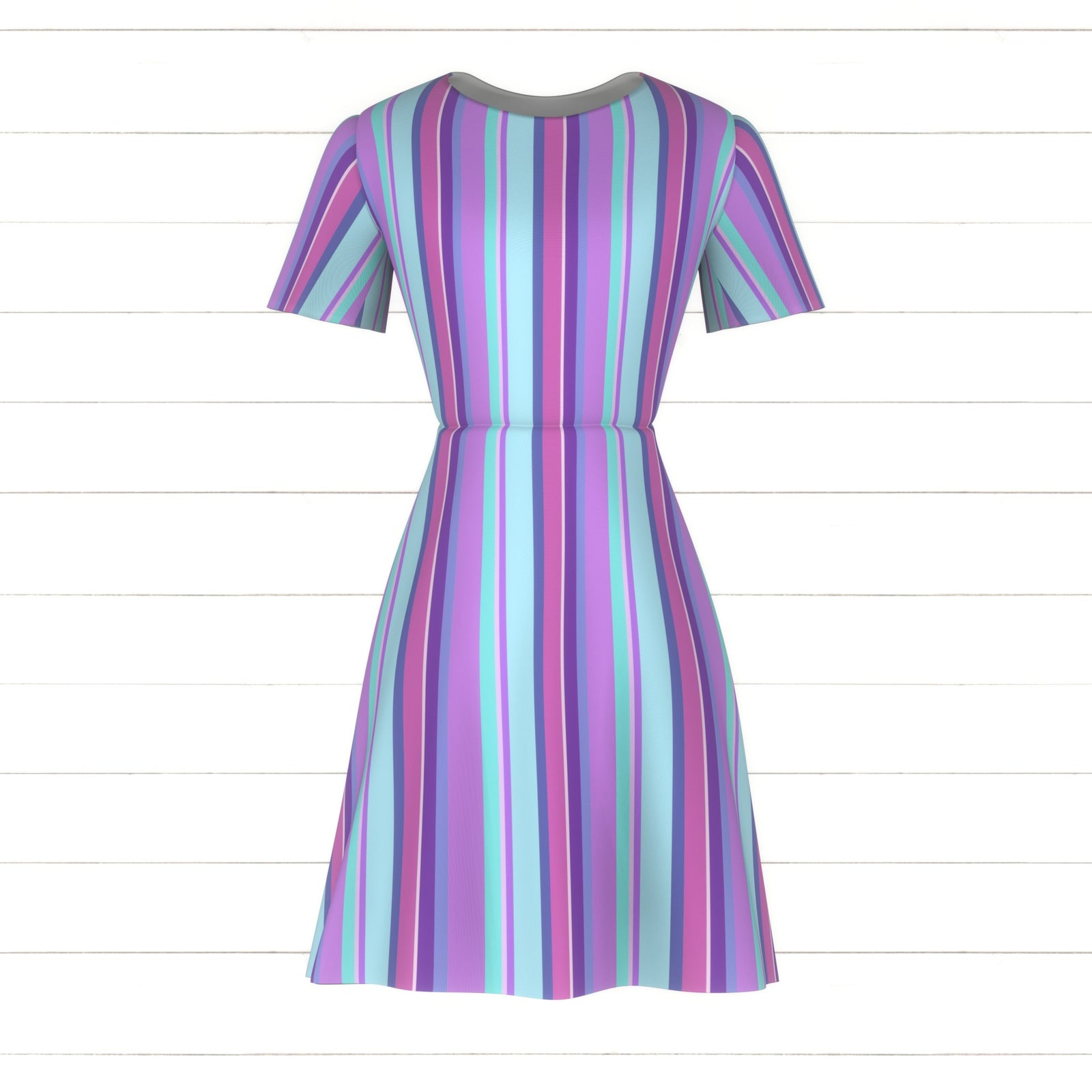 Alaska Sky Stripe.  Dreamy purples, berries, and blues.  Bold stripe.  Reminiscent of the Northern Lights.  Cozy for fall & winter, yet light for spring & summer.