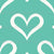 Open Hearts On Teal | Monster Love Collection Image