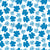 Poppy Breeze Blue and White Floral Silhouette, Poppy Skies Collection by The Enchanted Easel Image