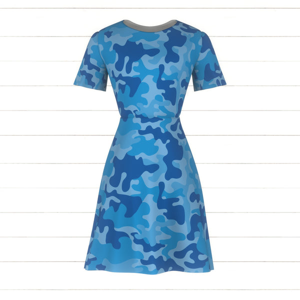blue camouflage dress Camo, Camouflage, camo print, Summer Camo, all blue camouflage, Fashion camo, trendy camo, colorful camo Fabric, Raspberry Creek Fabrics Product Details Crafted from Black Long Prom Dress Collection:Springbreak Waist-Inseam:34 x 30
