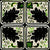 Acanthus leaf and Filigree tiles - Gothic black and Green Image