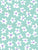 Little Flowers Light Seafoam Blue Green, White and Light Purple Image