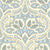 French Country Medallion Ogee Pretty Soft Blue and Cream Modern Damask Image