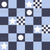 Navy blue and light blue checkerboard with stars Image