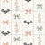 Halloween Bats and Bows Stripe in Blush, Spooky Friends by JuneyB Design Image