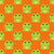 Cute Cartoon Frogs on Orange Image