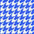 Houndstooth with Rock Hand in Electric Bright Blue Image