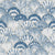 Watercolor navy blue seashells pattern Image