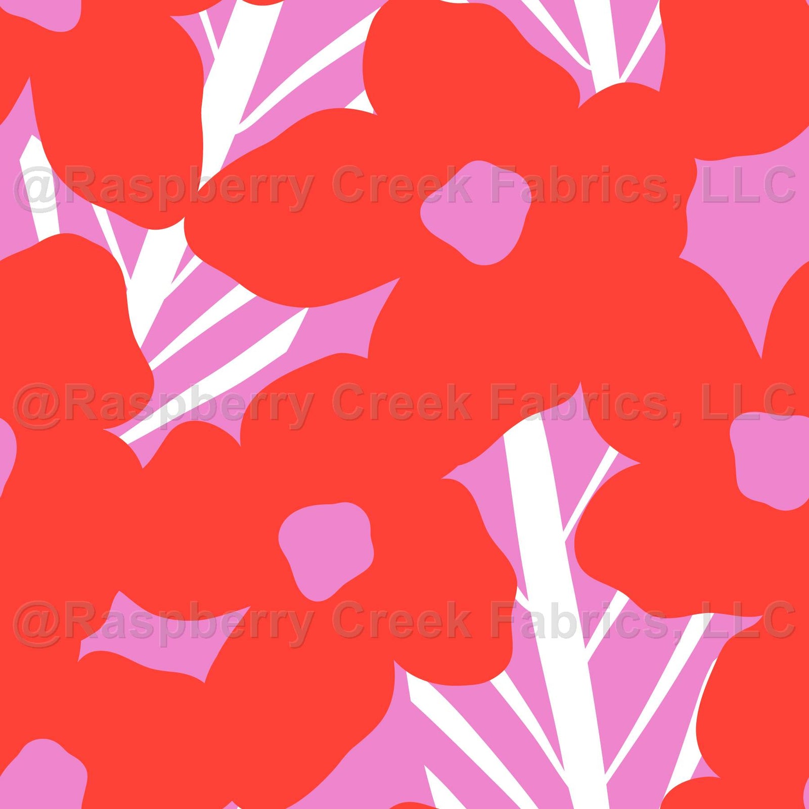 Botanical Nouveau (M) - Sunset & Pink by Betty Louise Studio