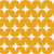 Mid Century Modern Large Atomic Stars on Orange Image