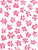 Little Flowers White and Dark Pink Image