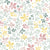 ditsy floral silhouettes soft spring pastel colors Image